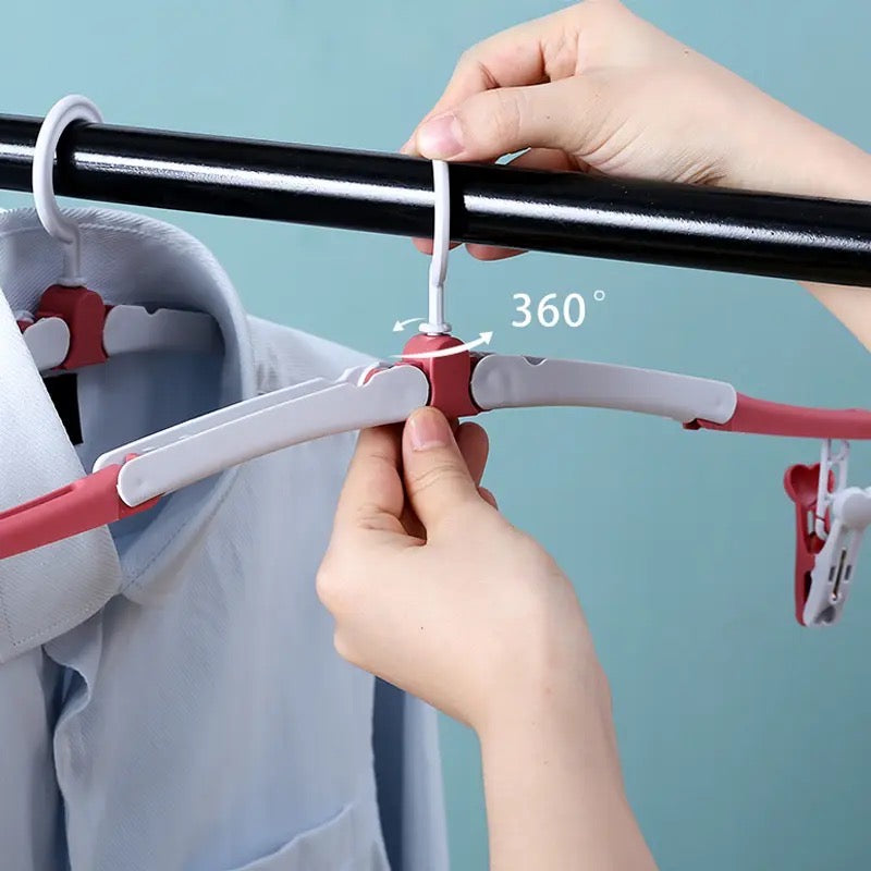 Folding Cloth Hanger, Multifunctional Windproof Clip Drying Rack, Household Anti Slip Clothes Holder, Travel Essentials Clothes Rack, Home Wardrobe Storage Rack, Anti Skid Coat Hangers, Space Saving Hangers for Home Travel Outdoor Camping Folding Cloth Hanger, Multifunctional Windproof Clip Drying Rack, Household Anti Slip Clothes Holder, Travel Essentials Clothes Rack, Home Wardrobe Storage Rack, Anti Skid Coat Hangers, Space Saving Hangers for Home Travel Outdoor Camping